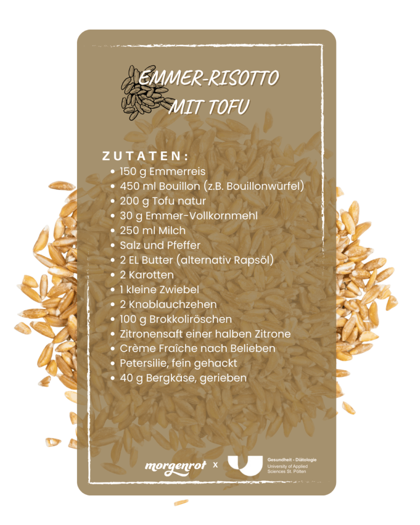 Emmer Risotto mit Tofu